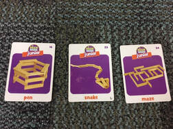 Brain Builders Jr. 3-d card for a pen, snake, and maze